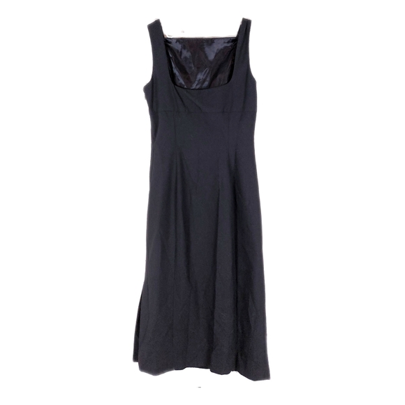 Isaac Mizrahi Women's 6 Black Square 2 Snap Strap Sleeveless Midi Dress - Picture 8 of 9